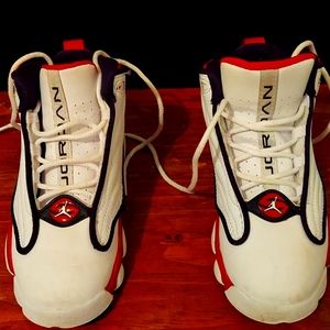Authentic Jordan's Red, White and Blue